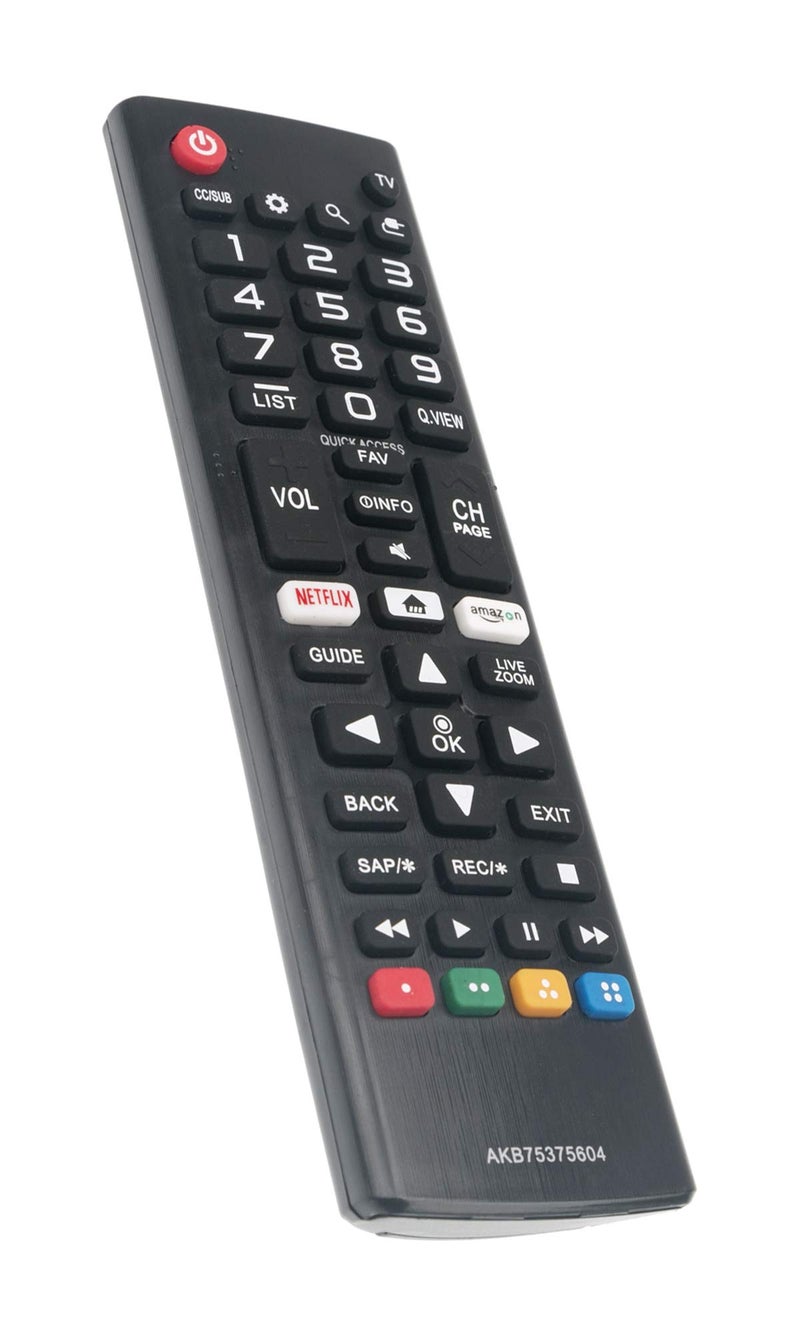 AULCMEET AKB75375604 Replace Remote Control Compatible with LG TV 32LK540BPUA 32LK610BBUA 32LK610BPUA 43LK5400PUA 43LK5700BUA 43LK5700PUA 43LK5750PUA 43UK6090PUA 43UK6200PUA 43UK6250PUB 43UK6300BUB 43UK6300PUE - Image 1